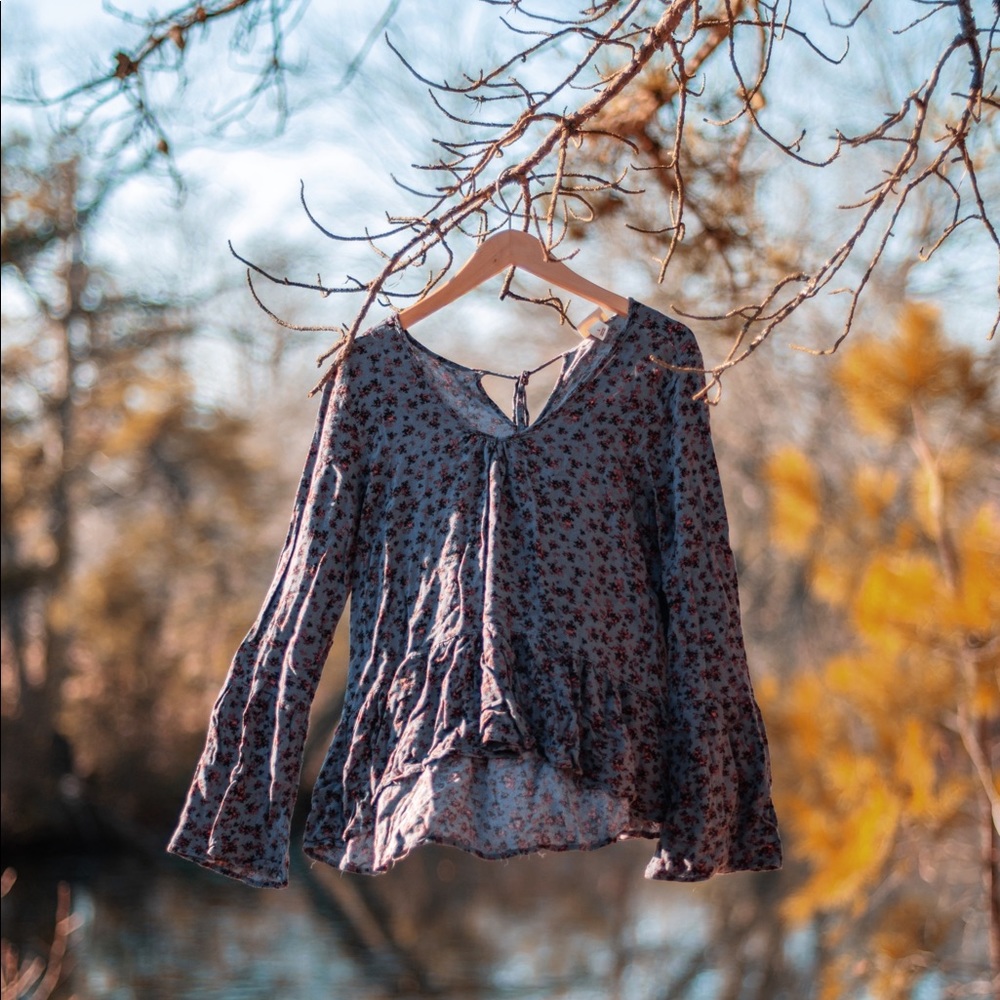 long-sleeved blouse